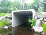 Culvert Crossing, West Branch Tenmile River at Porterfield Rd, Porter, Maine