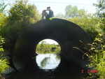 Culvert Crossing, West Cathance Stream at East Burrough Rd, Bowdoin, Maine