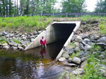 Culvert Crossing, Whaleback Brook at Route 25, Limington, Maine