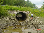 Culvert Crossing, Wilmot Brook at Route 27, Richmond, Maine