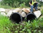Multiple Culvert Crossing at Beech Hill Rd, Pittston, Maine