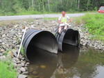 Multiple Culvert Crossing at Metcalf Rd, Winthrop, Maine