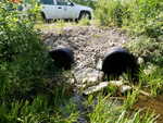Multiple Culvert Crossing, Alder Brook at Tunk Woods Rd, Belmont, Maine