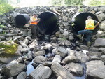 Multiple Culvert Crossing, Black Brook at Slab City Rd, Lincolnville, Maine