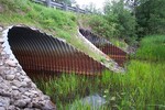 Multiple Culvert Crossing, Black Stream at Lake Road, Levant, Maine