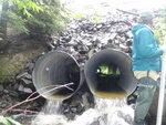 Multiple Culvert Crossing, Brandy Brook at Osipee Trail, Gorham, Maine