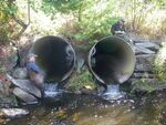 Multiple Culvert Crossing, Carlton Brook at East River Rd, Whitefield, Maine