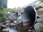 Multiple Culvert Crossing, Clarks Brook at Bog Rd, New Portland, Maine