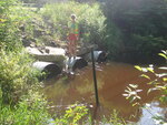 Multiple Culvert Crossing, Deer Brook at Route 115, North Yarmouth, Maine