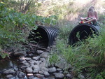 Multiple Culvert Crossing, Grover Brook at Hinkley Rd, West Gardiner, Maine