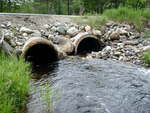 Multiple Culvert Crossing, Hale Brook at Route 11, Hersey, Maine