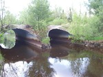 Multiple Culvert Crossing, Hardy Brook at N Howland Rd, Maxfield, Maine