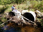Multiple Culvert Crossing, Hayford Brook at Bear Pond Rd, Hartford, Maine