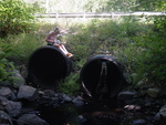Multiple Culvert Crossing, Hutchinson Pond at Benson, Manchester, Maine
