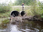 Multiple Culvert Crossing, Jackin Brook at Cross Town Rd, Embden, Maine