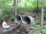 Multiple Culvert Crossing, Jones Brook at Hathaway Rd, Wayne, Maine