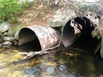 Multiple Culvert Crossing, Little Androscoggin River at Rowe Hill Rd, Woodstock, Maine