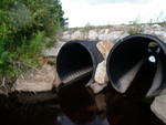 Multiple Culvert Crossing, Little Falls Brook at Carl Bailey Rd, Bristol, Maine