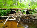 Multiple Culvert Crossing, Little River at Fiddle St., Cornish, Maine