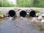 Multiple Culvert Crossing, Little Smith Brook at Millinocket Lake, Millinocket, Maine