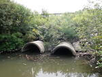 Multiple Culvert Crossing, Long Creek at Gorham Rd, South Portland, Maine