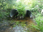 Multiple Culvert Crossing, McIntosh Brook at Lower Beach Rd, Windham, Maine