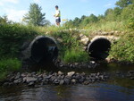 Multiple Culvert Crossing, Meadow Brook at Ayer Rd, New Gloucester, Maine