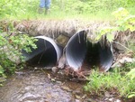 Multiple Culvert Crossing, Meadow Brook at Ladd Rd, Sebec, Maine
