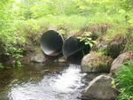 Multiple Culvert Crossing, Meadow Brook at Ladd Rd, Sebec, Maine