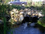 Multiple Culvert Crossing, Meadow Brook at Tobey Rd, China, Maine