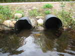 Multiple Culvert Crossing, Meadow Brook at Tobey Rd, China, Maine