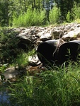 Multiple Culvert Crossing, Merriland River at Sam Allen Rd, Sanford, Maine