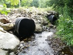 Multiple Culvert Crossing, Middle Branch Bog Brook at Station Rd, Hebron, Maine