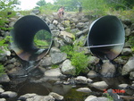 Multiple Culvert Crossing, Nequasset Brook at Dana Mill Rd, Woolwich, Maine