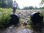 Multiple Culvert Crossing, Quint Brook at Phen Hill Rd, Brownfield, Maine