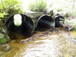 Multiple Culvert Crossing, Rum Brook at Roaring Brk Rd, T2 R9 WELS, Maine