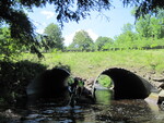 Multiple Culvert Crossing, Sevenmile Brook at Mill Hill Rd, Vassalboro, Maine