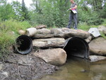 Multiple Culvert Crossing, Shaw Brook at Rutland Rd, Troy, Maine