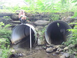 Multiple Culvert Crossing, Tannery Brook at Old Lewiston Rd, Monmouth, Maine