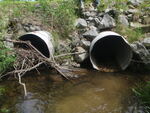 Multiple Culvert Crossing, Toddy Brook at Sligo Road, North Yarmouth, Maine