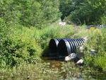 Multiple Culvert Crossing, Ward Brook at Old Bath Rd, Wiscasset, Maine
