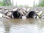Multiple Culvert Crossing, McClusky Brook, Westmanland, Maine