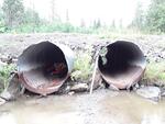 Multiple Culvert Crossing, McClusky Brook, Westmanland, Maine