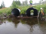 Multiple Culvert Crossing, Otter Brook, Caribou, Maine