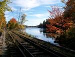 Phillips Lake Dam Crossing, Phillips Lake Stream, Dedham, Maine