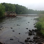 Great Moose Lake Dam Crossing, Sebasticook River, Hartland, Maine