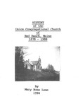 History of the Union Congregational Church of Red Beach, Maine : 1878-1988 by Mary Ross Lane