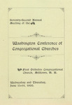 Seventy-Second Annual Meeting of the Washington Conference of Congregational Churches
