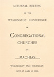Autumnal Meeting of the Washington Conference of Congregational Churches at Machias (1900)