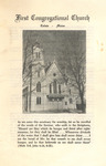 First Congregational Church of Calais, Maine; Youth Sunday Program, February 14, 1965